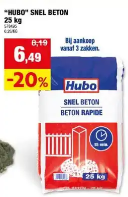 Hubo Hubo Snel Beton aanbieding