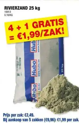 Hubo Rivierzand aanbieding