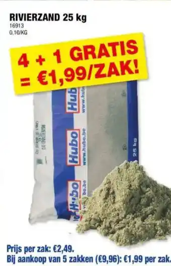 Hubo Rivierzand aanbieding