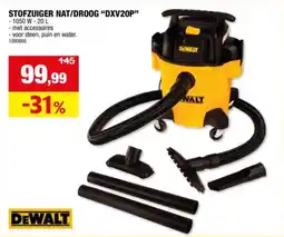 Hubo DeWalt Stofzuiger Nat / Droog DXV20P aanbieding