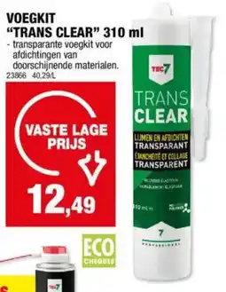 Hubo Voegkit Trans Clear aanbieding