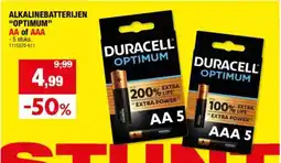Hubo Alkalinebatterijen Optimum aanbieding