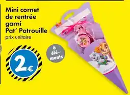 TEDi Mini cornet de rentrée garni Pat' Patrouille aanbieding