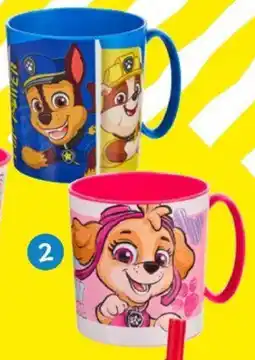 TEDi Tasse Pat' Patrouille, Pokémon ou Minecraft aanbieding
