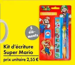TEDi Kit d'écriture Super Mario aanbieding