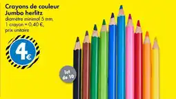 TEDi Crayons de couleur Jumbo herlitz aanbieding