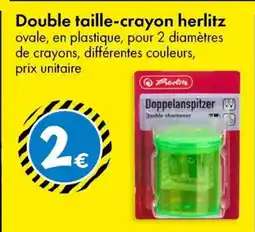 TEDi Double Taille Crayon Herlitz aanbieding