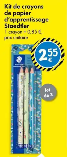 TEDi Kit de crayons de papier d'apprentissage Staedtler aanbieding