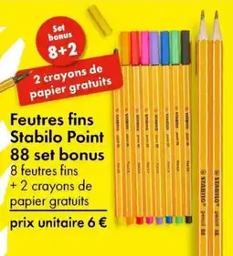 TEDi Feutres fins Stabilo Point 88 set bonus aanbieding