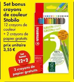 TEDi Set bonus crayons de couleur Stabilo aanbieding