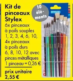 TEDi Kit de Pinceaux Stylex aanbieding