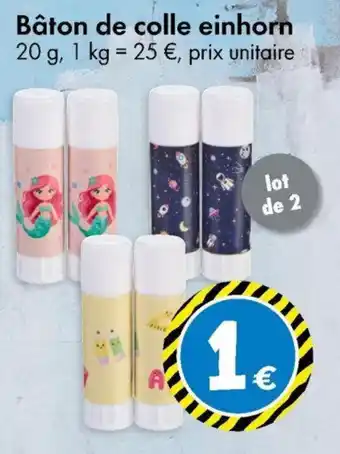 TEDi Bâton de colle einhorn aanbieding