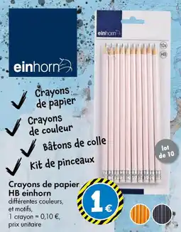 TEDi Crayons de papier HB einhorn aanbieding