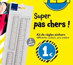 TEDi Kit de règles einhorn aanbieding