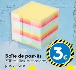 TEDi Boîte de post its aanbieding