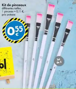 TEDi Kit de Pinceaux aanbieding