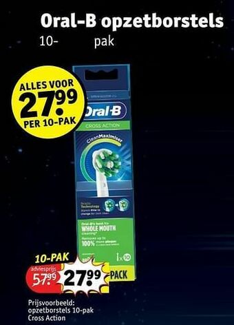 Kruidvat Opzetborstels cross action aanbieding