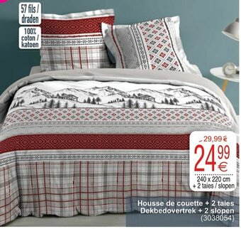 Cora Housse de couette + 2 taies Dekbedovertrek + 2 slopen aanbieding
