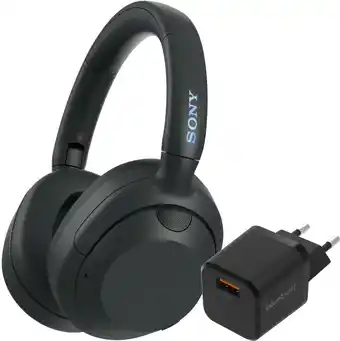Coolblue Sony ULT Wear Noir + BlueBuilt Quick Charge Chargeur avec Port USB-A 18 W Noir aanbieding