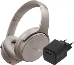 Coolblue Bose QuietComfort Casque Audio Beige + Chargeur aanbieding