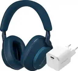 Coolblue Bowers & Wilkins Px7 S2e Bleu + BlueBuilt Power Delivery Chargeur avec Port USB-C 20W Blanc aanbieding