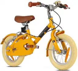 Decathlon Kinderfiets 14 inch vanaf 4 Jaar – Retro/Vintage Look, Velgrem & Standaard aanbieding