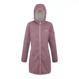 Decathlon Dames Bloomfield Marl Longline Fleecejack (Lila/Licht Vanille) aanbieding