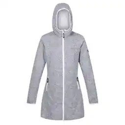 Decathlon Dames Bloomfield Marl Longline Fleecejack (Heide/Wit) aanbieding