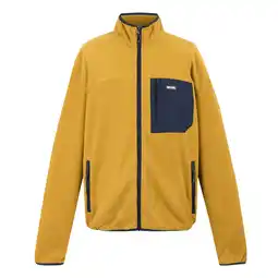 Decathlon Heren Frankie Full Zip Fleecejack (Mosterd/Navy) aanbieding
