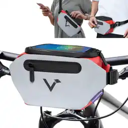 Decathlon Stuurtas Fietstas voor stuur & heuptas Waterdicht & reflecterend 4L aanbieding