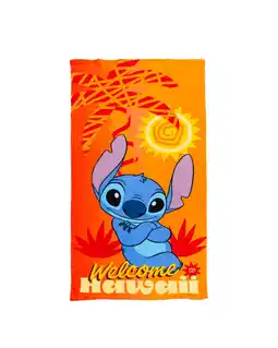 Decathlon KINDERDOEK 70X140CM MICROVEZEL DISNEY STITCH aanbieding