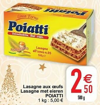 Cora Lasagne aux oeufs lasagne met eieren poiatti aanbieding