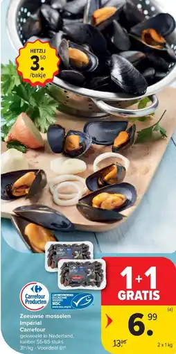 Carrefour Zeeuwse mosselen Impérial Carrefour aanbieding