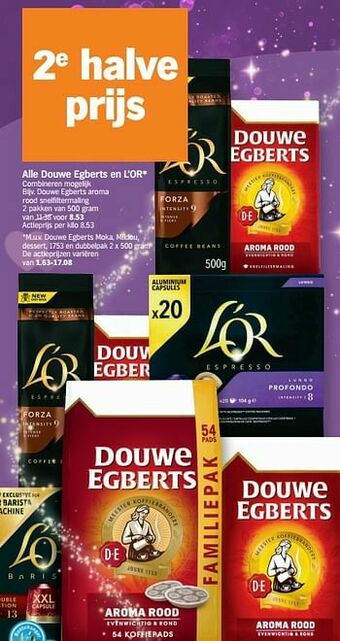 Albert Heijn Douwe egberts aroma rood snelfiltermaling aanbieding
