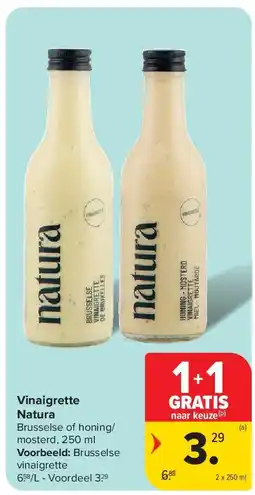 Carrefour Vinaigrette Natura aanbieding