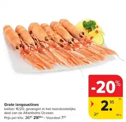 Carrefour Grote langoustines aanbieding