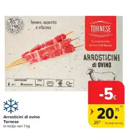 Carrefour Arrosticini di ovino Tornese aanbieding