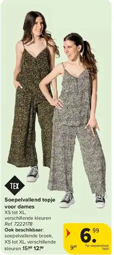 Carrefour Soepelvallend topje voor dames aanbieding