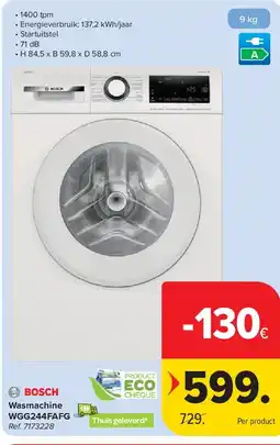 Carrefour Wasmachine WGG244FAFG aanbieding
