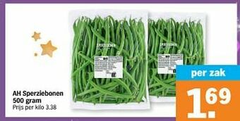 Albert Heijn Ah sperziebonen aanbieding