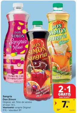 Carrefour Sangria Don Simon aanbieding