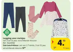 Carrefour Legging voor meisjes aanbieding
