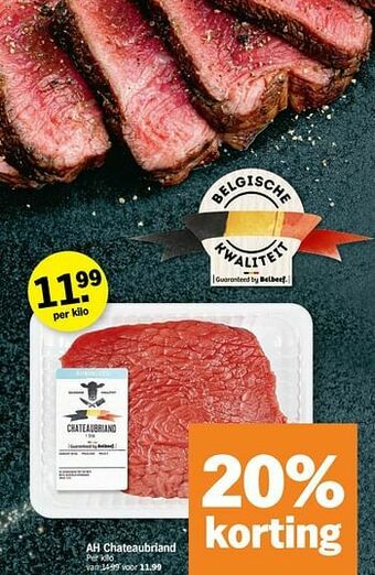 Albert Heijn Ah chateaubriand aanbieding