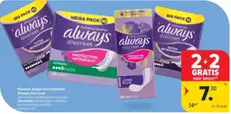 Carrefour Gamma tegen incontinentie Always Discreet aanbieding