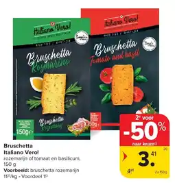 Carrefour Bruschetta Italiano Vero! aanbieding