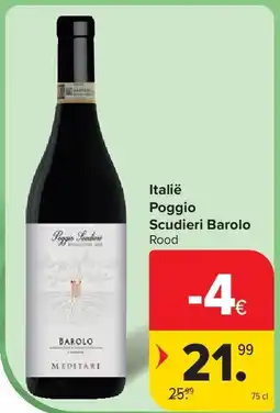 Carrefour Italië Poggio Scudieri Barolo aanbieding
