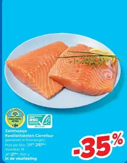 Carrefour Zalmhaasje Kwaliteitsketen Carrefour aanbieding