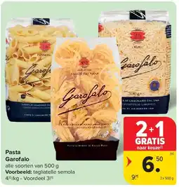 Carrefour Pasta Garofalo aanbieding