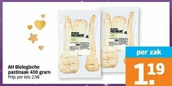 Albert Heijn Ah biologische pastinaak aanbieding