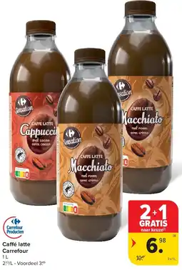 Carrefour Caffé latte Carrefour aanbieding